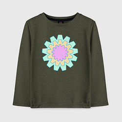 Детский лонгслив Круговые фигуры