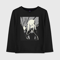 Лонгслив хлопковый детский ReZero Ехидна, цвет: черный