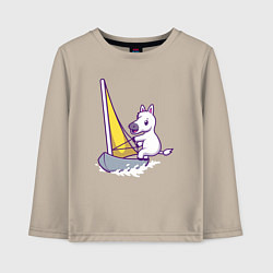 Детский лонгслив Лошадь яхтсмен