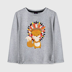 Детский лонгслив Fox indian