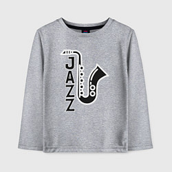 Детский лонгслив Jazzy sax
