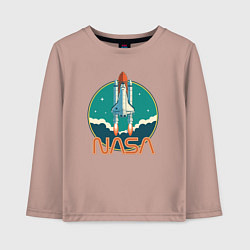 Детский лонгслив NASA spaceship