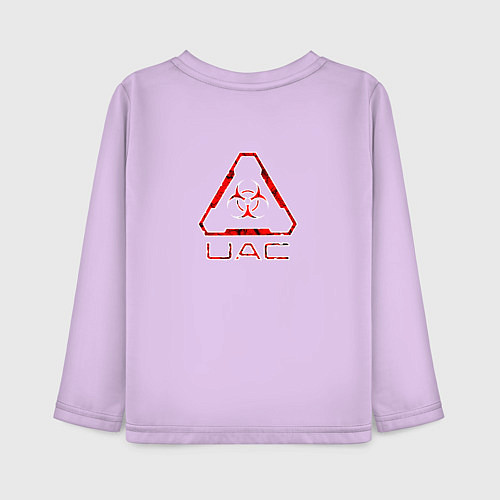 Детский лонгслив UAC красный повреждённый / Лаванда – фото 2