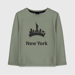 Детский лонгслив New York mood