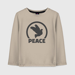 Детский лонгслив Peace bird