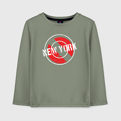 Детский лонгслив New York seal