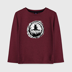 Детский лонгслив Велоосенний марафон