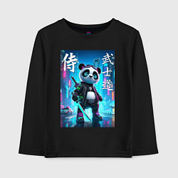 Детский лонгслив Panda samurai - bushido ai art