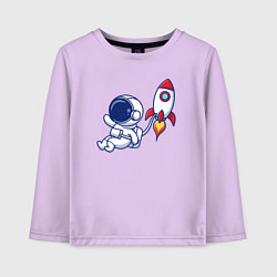 Детский лонгслив В открытом космосе