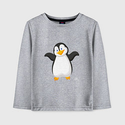 Детский лонгслив Веселый пингвин красивый