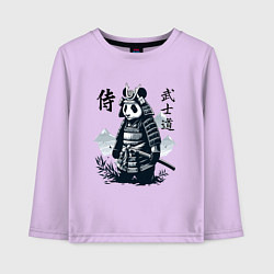 Детский лонгслив Panda samurai - bushido ai art fantasy