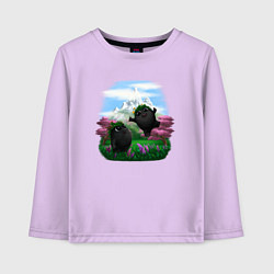 Детский лонгслив Духи леса