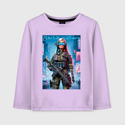 Детский лонгслив Barbie military - special forces