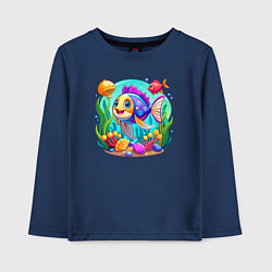 Детский лонгслив Яркий подводный мир
