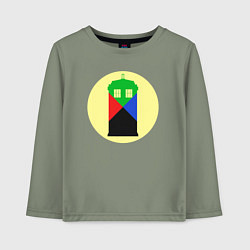 Детский лонгслив Tardis color