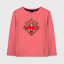 Детский лонгслив Guess who