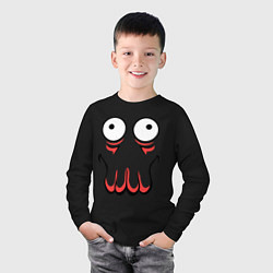 Лонгслив хлопковый детский John Zoidberg Face, цвет: черный — фото 2