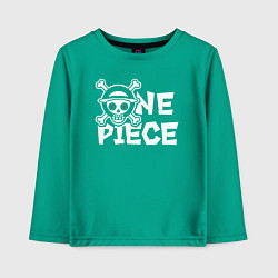 Детский лонгслив One piece - логотип