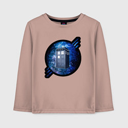 Детский лонгслив Tardis in space