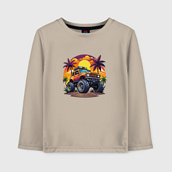 Детский лонгслив Машина монстр 4х4