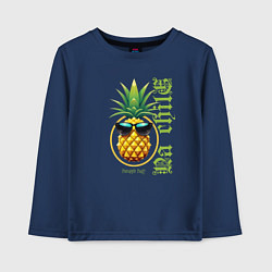Детский лонгслив Ананас в очках на чиле
