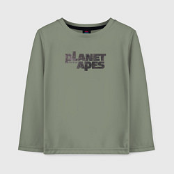 Детский лонгслив Planet of the apes logo