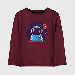Детский лонгслив Spaceman programmer