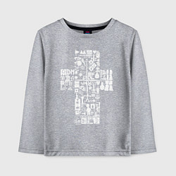 Детский лонгслив Depeche mode - logo, symbolism