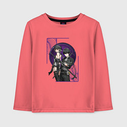 Лонгслив хлопковый детский Wuthering Waves Rovers, цвет: коралловый