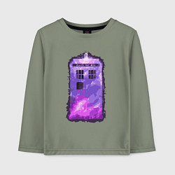 Детский лонгслив Violet tardis