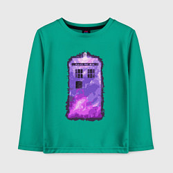 Детский лонгслив Violet tardis
