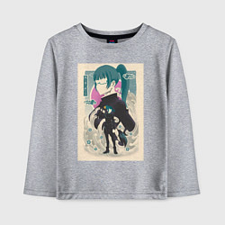 Детский лонгслив Магическая битва Маки Дзэнин маг