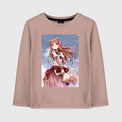 Детский лонгслив Волчица и пряности арт Холо