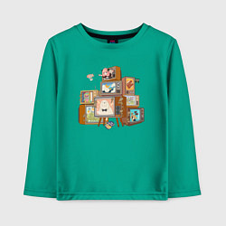 Детский лонгслив Аня: Семья шпиона