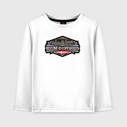 Детский лонгслив Копенгаген - добро пожаловать