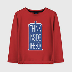 Детский лонгслив Think inside the box
