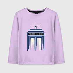 Лонгслив хлопковый детский Light tardis, цвет: лаванда