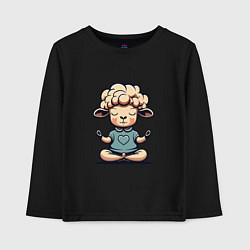 Детский лонгслив Медитирующая овечка