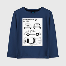 Детский лонгслив Машина Porsche