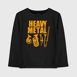 Детский лонгслив Heavy metal - медные духовые