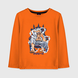 Детский лонгслив One piece дым smoke