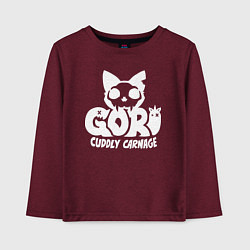 Детский лонгслив Goro cuddly carnage logo