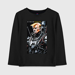 Детский лонгслив Cyber Trump - ai art fantasy