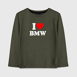 Детский лонгслив I love my BMW