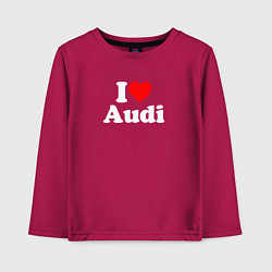 Детский лонгслив I love Audi