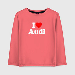 Детский лонгслив I love Audi
