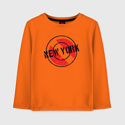 Детский лонгслив NY city USA