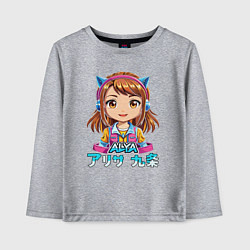 Детский лонгслив Аля девочка аниме по русски