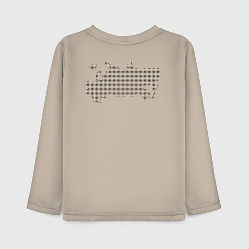 Детский лонгслив Россия карта и флаг / Миндальный – фото 2