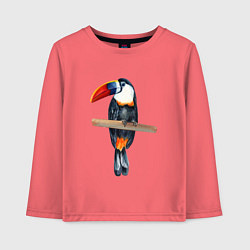 Детский лонгслив Тукан на толстой ветке